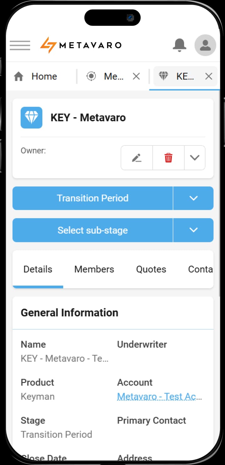 Metavaro mobile app